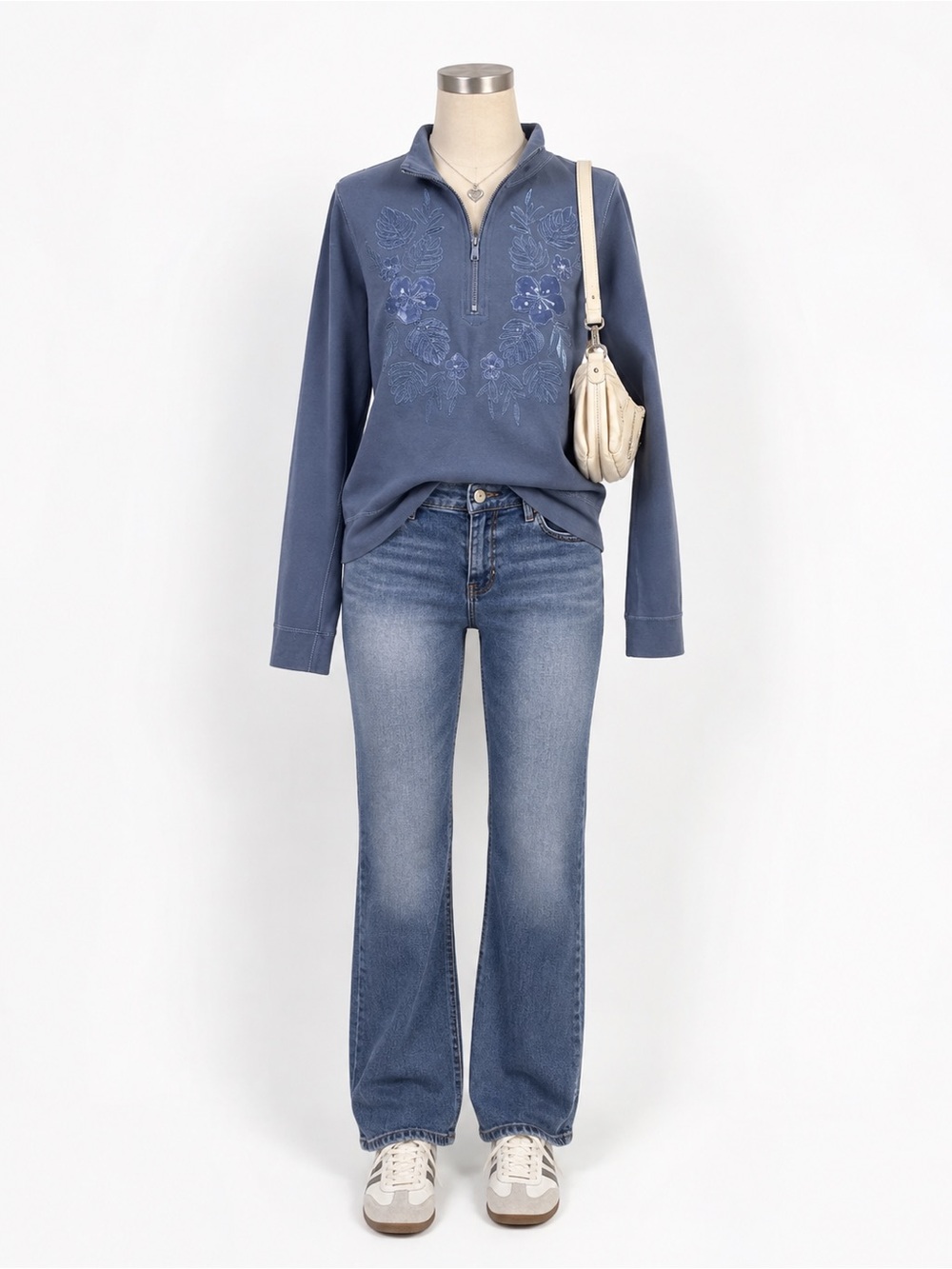 Tommy Bahama Floral
Embroidered Quarter-Zip
Pullover